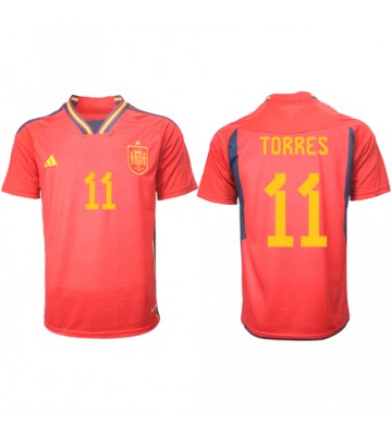 Lacne Muži Futbalové dres Španielsko Ferran Torres #11 MS 2022 Krátky Rukáv - Domáci